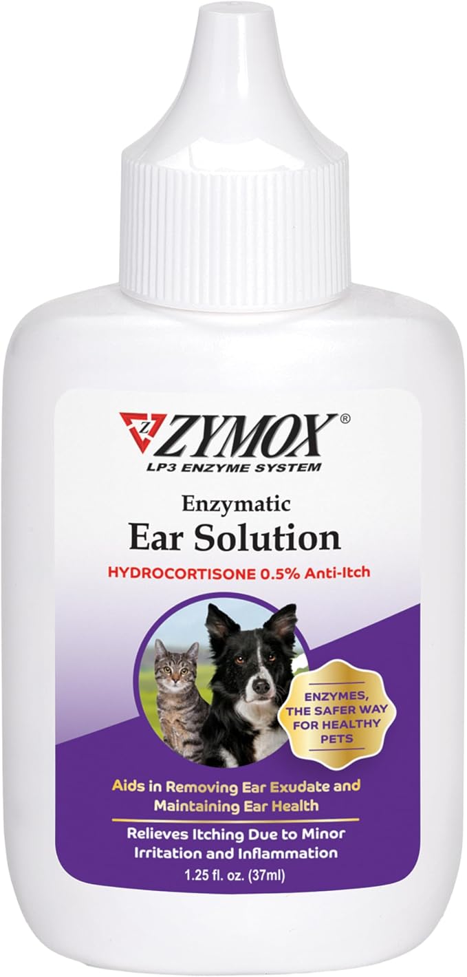 ZYMOX Enzymatic Ear Solution with 0.5% Hydrocortisone, 1.25 oz