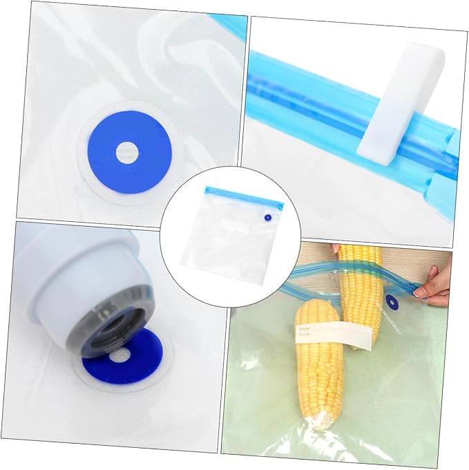Happyyami 1set Multifunctional Vacuum Compression Food Storage Bags for Pet Food Preservation Hand Pump Puncture and Tear Resistant Airtight Seal to Keep Fresh