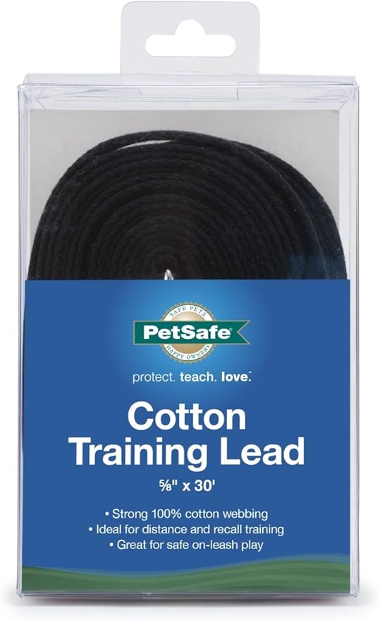 PetSafe 30ft Dog Training Lead | Durable Training Lead for Dogs, Ideal for Distance, Recall and Heeling Training, Safe on-Leash Play