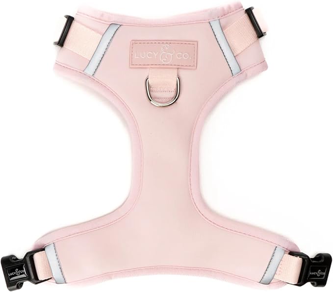 Lucy & Co. The Rosewater No-Pull Dog Harness - Size Medium - Vest to Stop Pulling & Walk Easy - Comfortable Leash Training Product w/Adjustable Chest & Neck Straps
