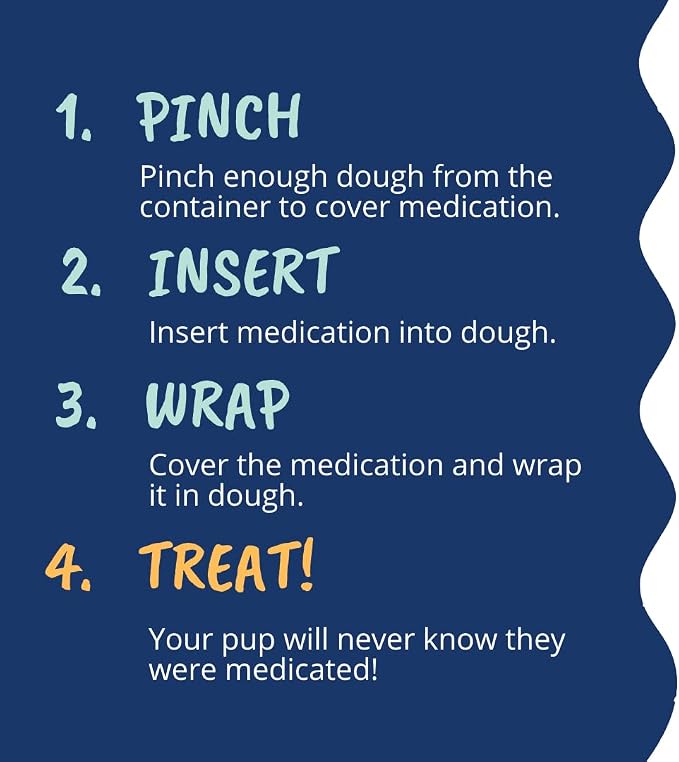 Under The Weather Pet Pill Wrap for Dogs | Pill Dough Natural Dog Treats Wraps | Easy Solution to Hide Medications, Vitamins, and Supplements Pills - Chicken Flavor - 4.94 oz