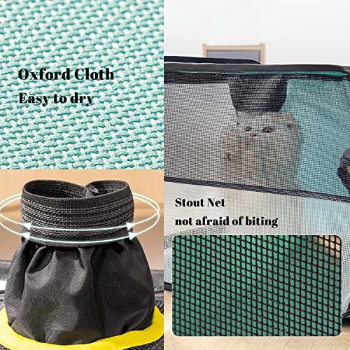 Pet Dog Cat Drying Box | Anti-Hair Flying | Portable Foldable Cat Drying Room | Drying Crate Cage for Small and Medium Dogs (Green)