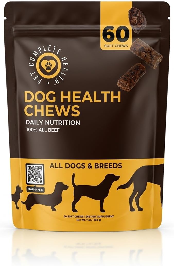 HEALTH |12-in-1 Multi-Nutrient Chews | Daily Nutrition | Pet Treat | Multivitamin for all dogs | Digestive Health supplement | Vital Growth | Hip Joint Care | Glucosamine | Immune Support