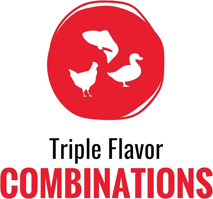 Good 'n' Tasty Triple Flavor Puree Mix-Ins Variety Pack Dog Food Topper Treats for All Dogs, 84 Count, Easy Single-Serve Portions, Added Protein with Chicken, Salmon, Duck, Beef and Rabbit