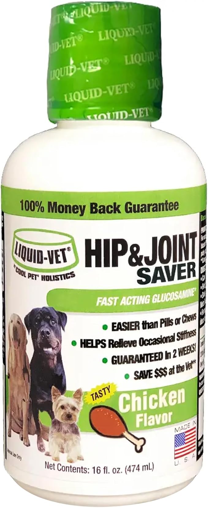 Liquid-Vet K9 Hip & Joint Saver, Chicken, 16 oz