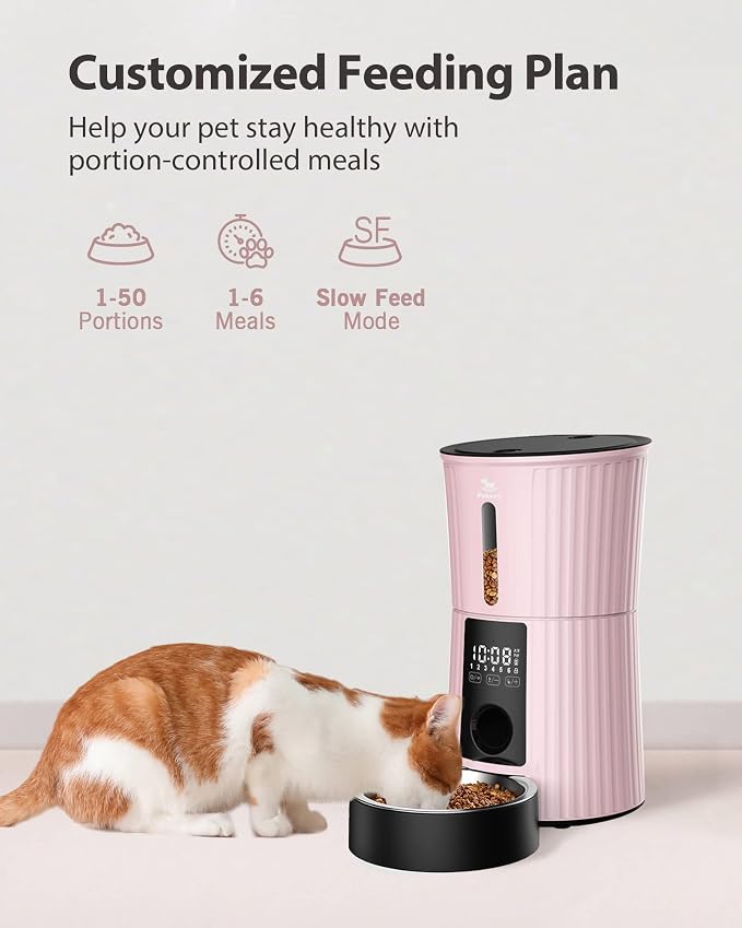 Petory Timed Automatic Cat Feeders, 4L