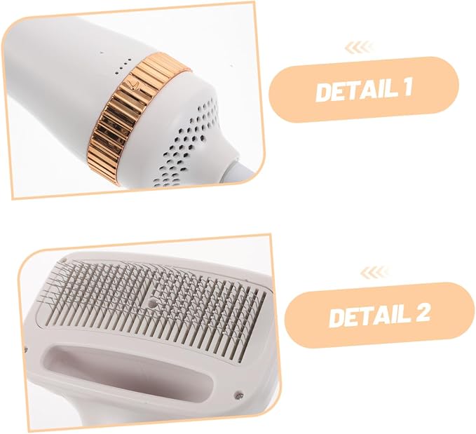 Toddmomy Pet Grooming Blow Dryer 2-in-1 Adjustable Heat US Plug 300w | Abs Build, 50-60hz Rated Frequency, Portable Design, Quiet Airflow for Home or Salon Use