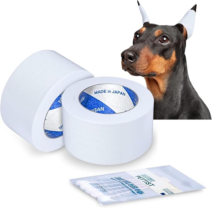 Ear Tape for Dogs, 2 Pack, 1 inch (25mm)