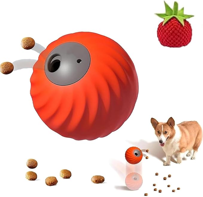 Zoomie 2.0 Buddy, Interactive Dog Toys,Treat Dispensing Dog Puzzle Toy for Small, Medium, Large Dogs – Enrichment Toys for Dogs, Dog Feeder Puzzle Toy, Fun Dog Toys to Keep Them Busy and Engaged (Red)
