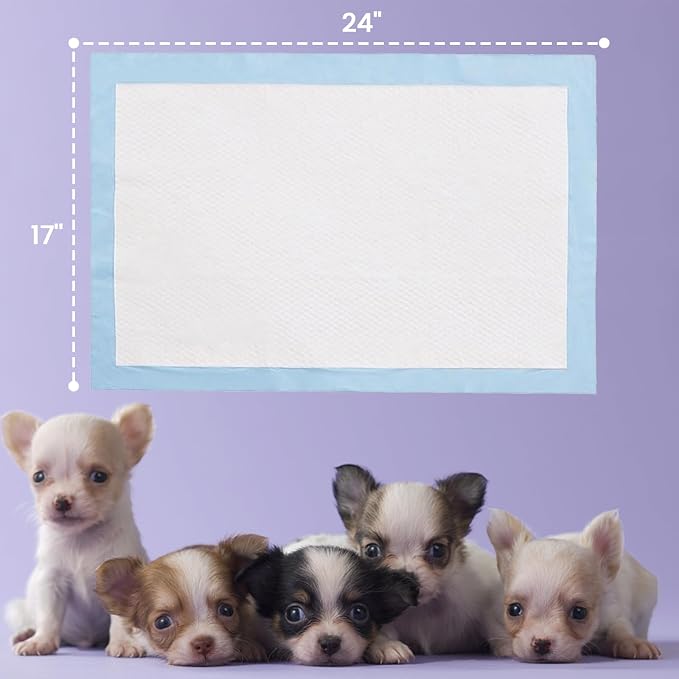 Puppy Pads, 5-Layer Leak-Proof Pee Pads for Dogs, Multi-Sized Pet Training Pads, Anti-Tracking Disposable Dog Pads, Strong Absorption Pads for Cats Rabbits