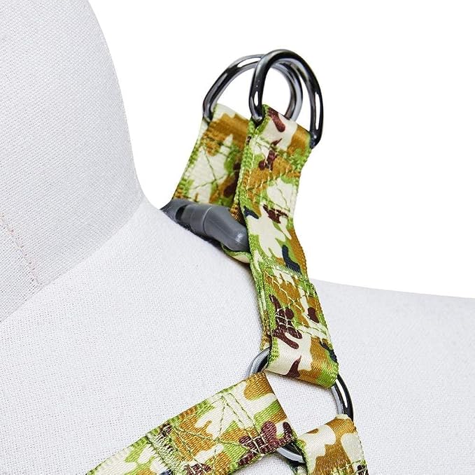 Blueberry Pet Camouflage Dog Harness, Adjustable Step in Dog Harness for Walks, Comfortable Pet Harness, Chest 26-39”