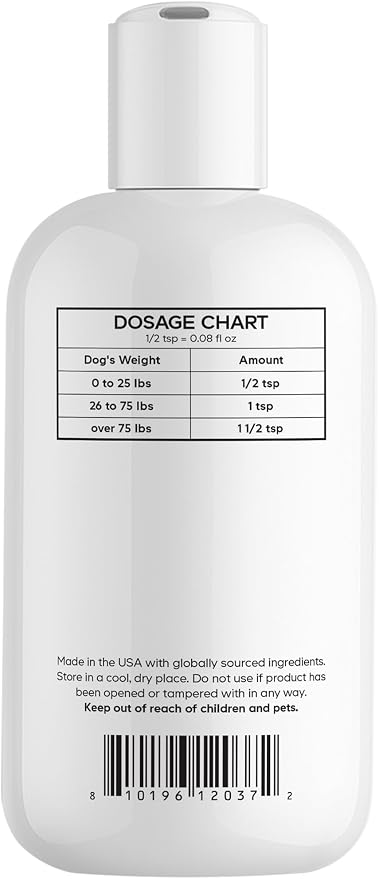 DNA PET Liquid Collagen for Dogs, Beef Peptides, Bacon Flavor, 4 fl oz