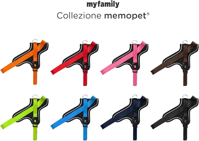 MyFamily Made in Italy Polyester Dog Bib, Your Dog's Master Data Always with You, Smartphone Connection with NFC Technology, Model K, memopet Collection