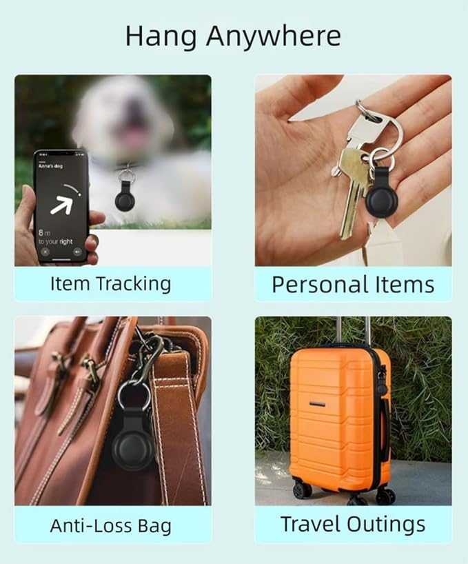 Tracee 2-Pack Mini GPS Tracker for Vehicles, Car GPS Locator No Monthly Fee, Hidden Magnetic Tracker Compatible with iOS/Android, with Carabiner & Magnetic Mount for Pet Collar Car