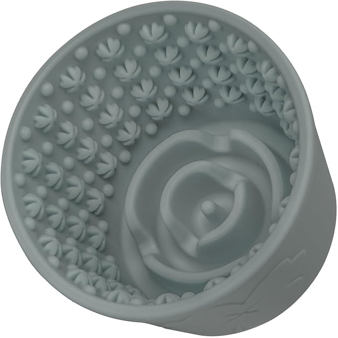 Silicone Lick Bowl for Dogs ，Freeze Bowl for Dogs with Suction Cups for Dog Anxiety Relief,Interactive Dog Puzzle Toy(Dark Green)