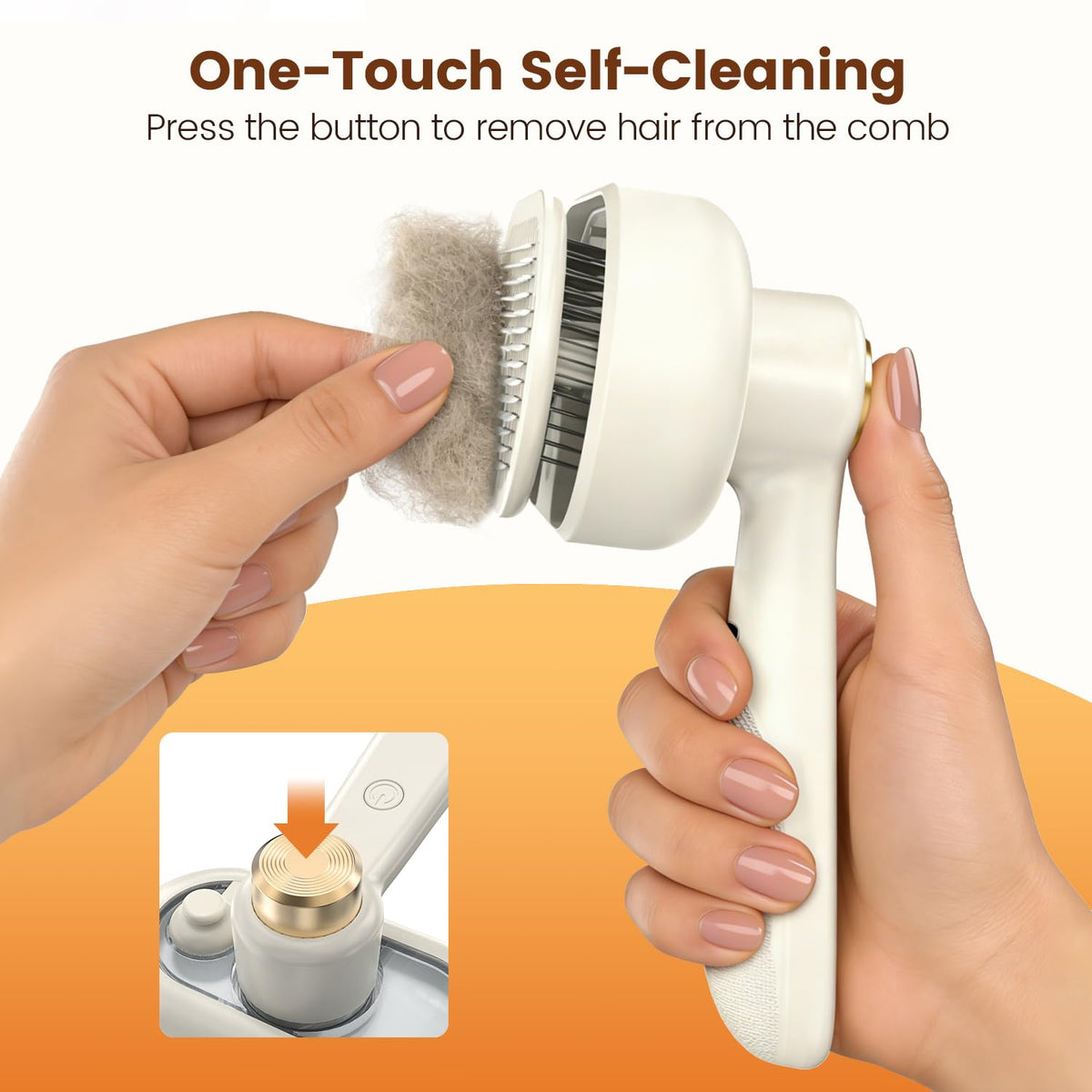 Glendan Pet Steam Brush for Dogs & Cats