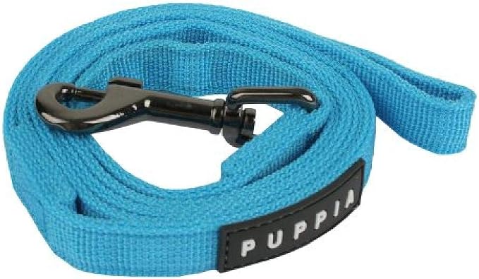 Puppia Two Tone Dog Lead Strong Durable Comfortable Grip Walking Training Leash for Small & Medium Dog, Navy, Medium