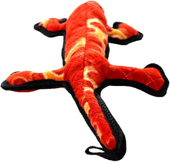 TUFFY® : 2 Pack Lizard Dog Toy: Ultra Durable Plush Toy with Multiple Layers & Reinforced Seams, Washable and Floats, Original Construction