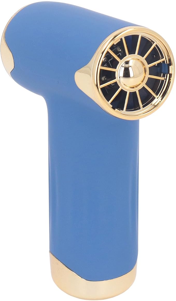 Tbest Pet Hair Dryer, High Speed 4 Levels Wind Bladeless 60W Electric Hair Dryer Handheld Dust Blower for Cats Dogs (Blue