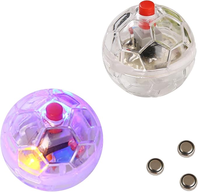 6 Pack Ghost Hunting Cat Ball Toys Motion Light Up Cat Balls LED Light Ball Dog Interactive Toys for Dog Activity, Exercise, Interaction
