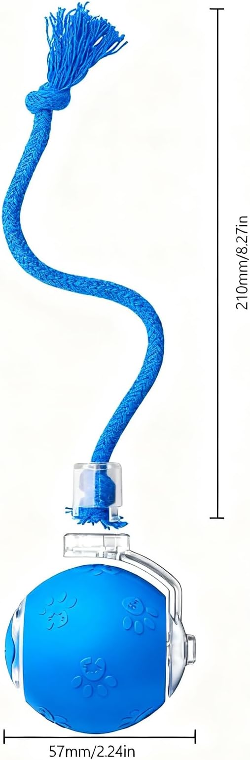 Speed 2.0 Tail Interactive Cat Toys, Rechargeable Ball for Indoor Cats | Motion-Activated Rolling Ball with Chirping Sounds, Cat Toys Interactive for Kittens and Adult Cats, Enrichment and Exercise