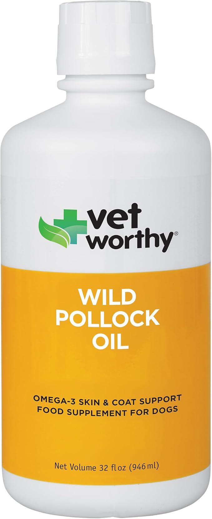 Vet Worthy Wild Pollock Oil for Dogs - Omega 3 for Dogs - 32 fl oz