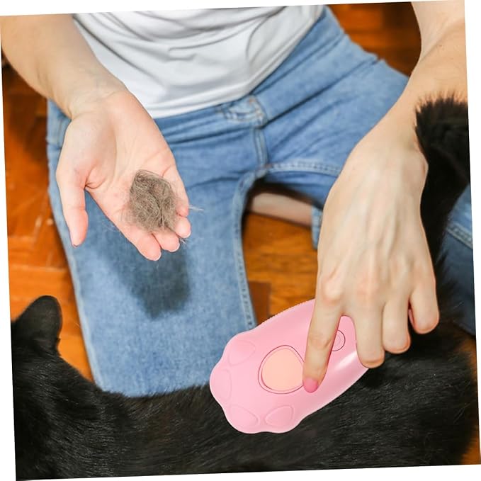 BESPORTBLE 2pcs Self-cleaning Cat Steam Brush Multi-functional Pet Bath Brush for Cats and Dogs Gentle Massage and Grooming for Travel and Home Use