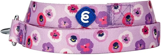 Blueberry Pet Essentials Spring Scent Inspired Garden Floral Dog Leash in Light Purple, 4 ft x 1", Large, Leashes for Dogs