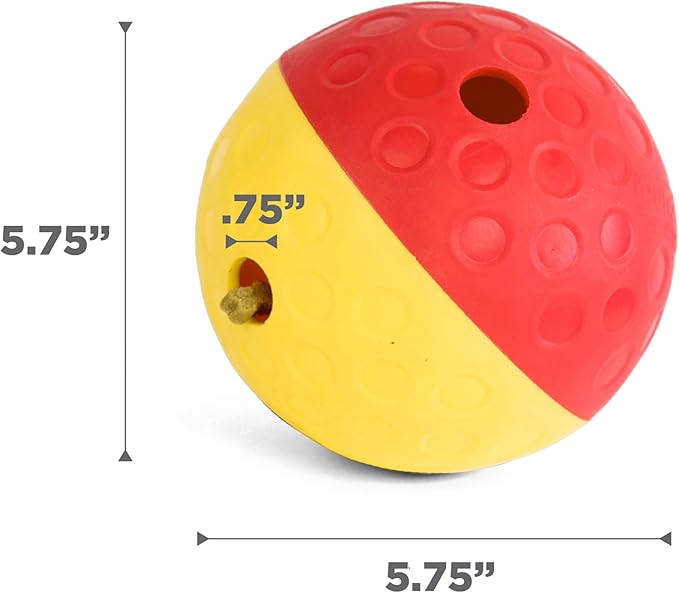 Outward Hound by Nina Ottosson Treat Tumble – Interactive Food-Dispensing Dog Puzzle Ball, Level 1 Beginner, Large, 5.8"