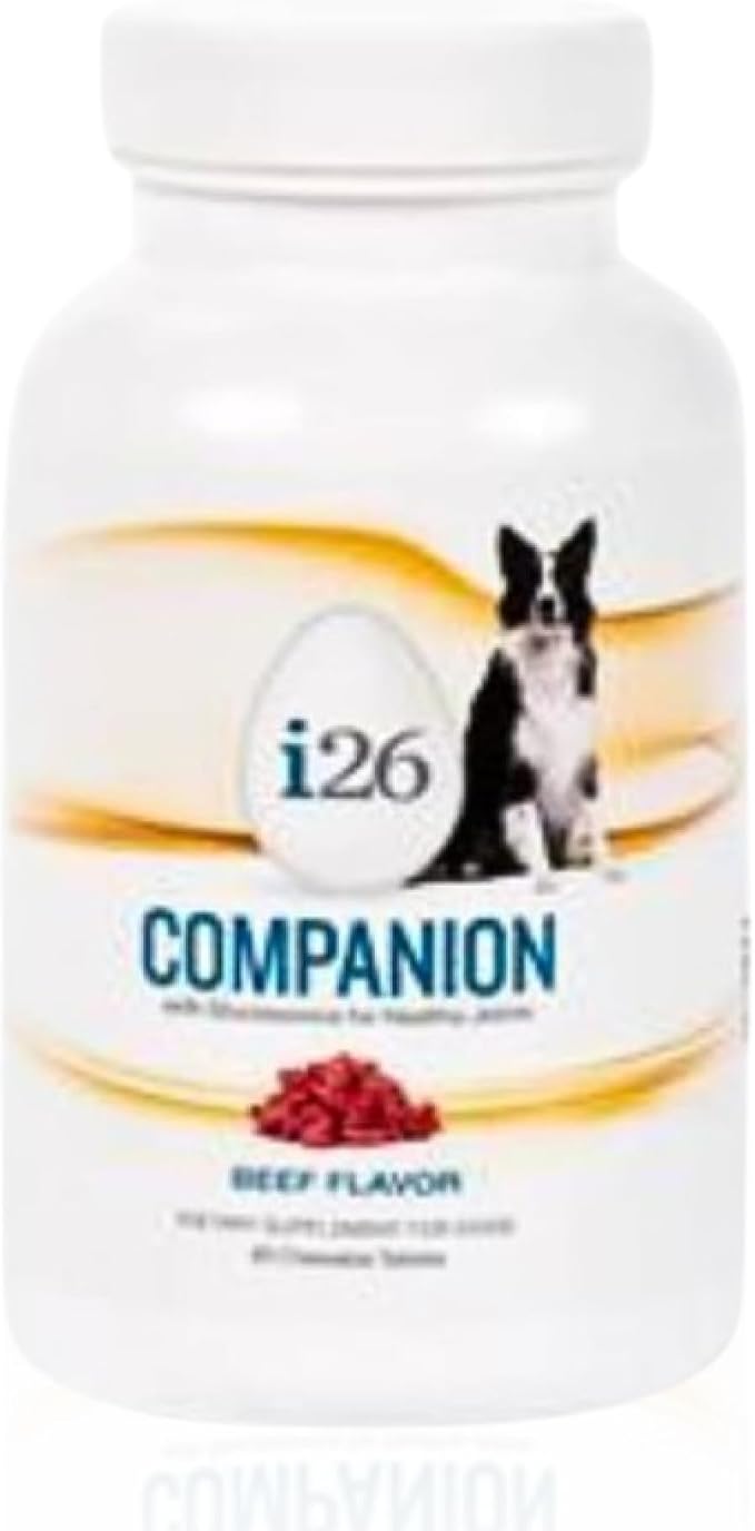 VitaminCity i26 Companion Dog Chewables with Glucosamine, Beef, 60 Tabs