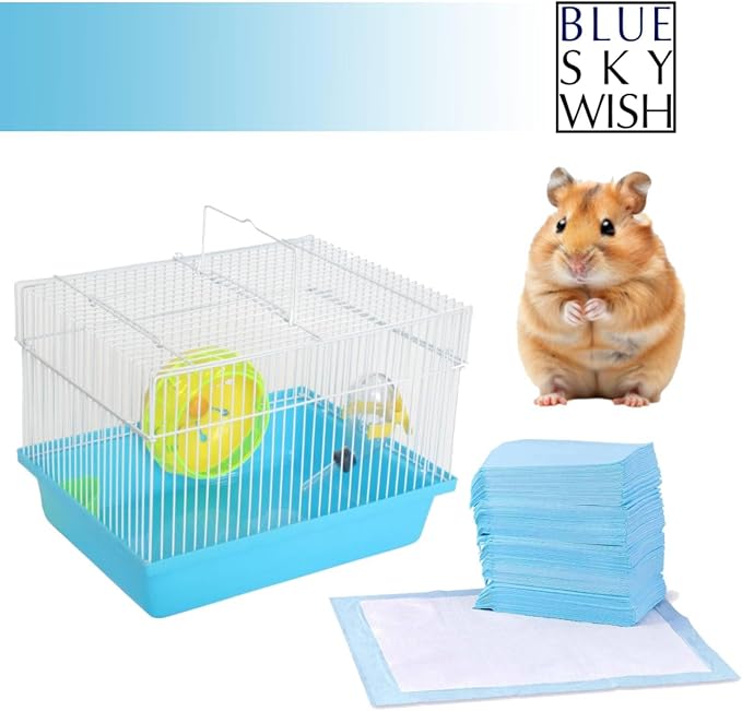 Pet Training Pads, 100 Count Size Small 13" x 18", Absorbent Disposable Pee Pads for Small Pets, Puppies, Kittens, Gerbils, Hamsters, Rabbits, Hedgehogs, Birds. (Small 13 x 18 inch Pads)