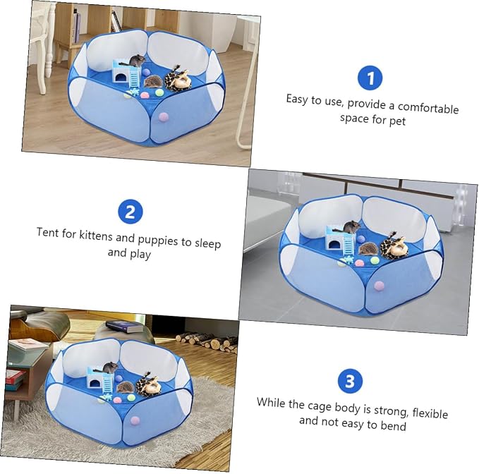 Kichvoe Folding Sturdy Pet Tent with Scratch-Resistant Fabric, Breathable Dog and Cat Playpen for Indoor Outdoor Use, Small Puppy Kitten Nest Pet Supplies