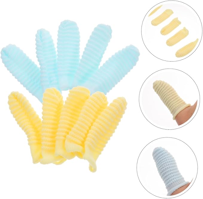 GALPADA 10pcs Finger Toothbrush for Dogs and Cats Easy Use Pet Care Tool for Small and Large Breeds Lightweight and Portable for Teeth Cleaning