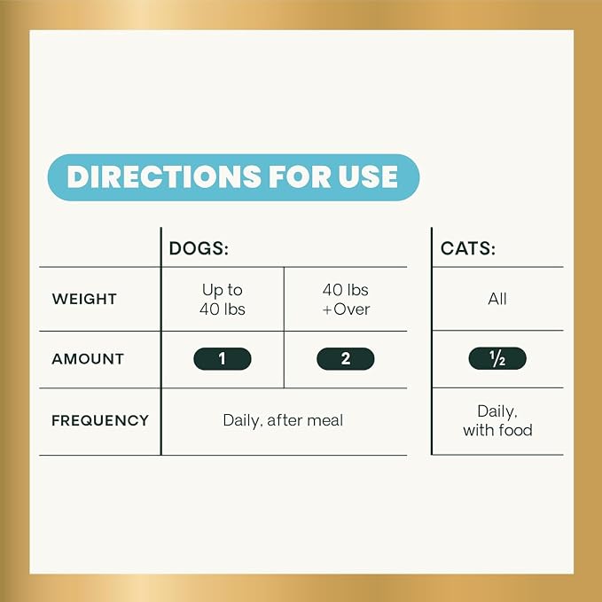 VetriScience Extra Strength Gut Health for Dogs and Cats, 120 Count