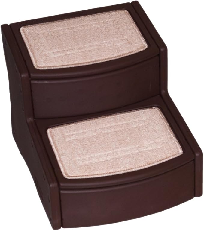 Pet Gear Easy Step II Pet Stairs, 2 Step for Cats/Dogs up to 75-pounds, Portable, Removable Washable Carpet Tread, No Tools Required, Available in 4 Colors