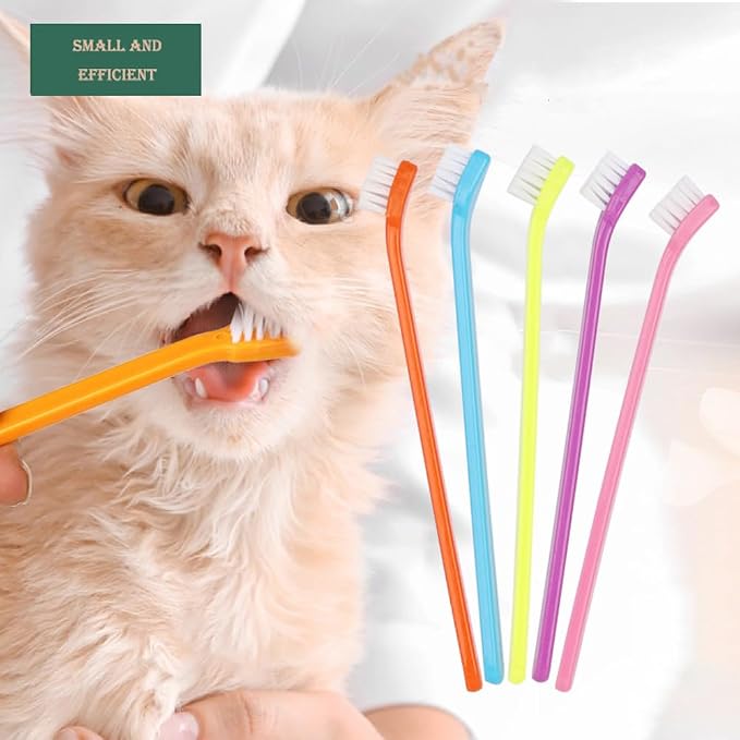 9 Pack Small Dog Toothbrush Cat Toothbrush Pet Toothbrush Mini Head Soft Dog Cat Tooth Brush for Sensitive Gum Puppy, Kitten, Cats & Small Breed Dogs, Portable Travel Friendly and Easy to Use