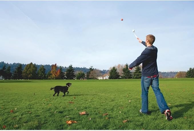 Chuckit! Dog Ball Launcher, Pro 18in, with Medium 2.5in Ball | Sized for Dogs Weighing 20 to 60 Pounds, Made in USA