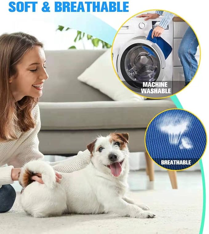Kkiimatt 10-in-1 Pet Grooming Hammock - XXL/Under 120lb Blue