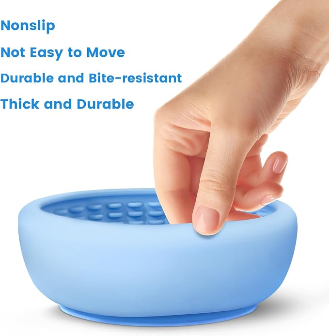 Dog Lick Bowl,Freezeable Anxiety Relief Non-Slip Silicone Treat Bowl,Durable Anti-Choking Long-Lasting Enrichment Slow Feeder Licking Mat for Mediuml Large Breed, BPA Free Silicone Dishwasher Safe