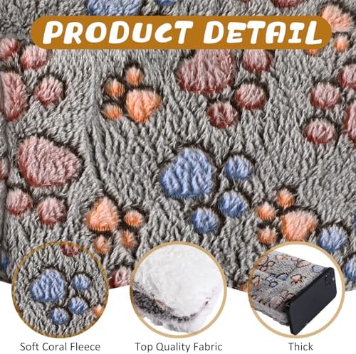 Tuanse 4 Pack Soft Pet Bed Mat Small Dog Crate Fleece