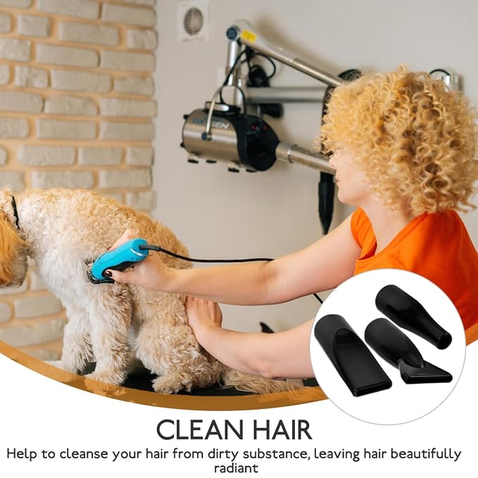 GALPADA Universal Blow Dryer Nozzle Attachment for PET Hair Dryer 3Pcs ABS Nozzle Replacement Styling Tool for PET Grooming