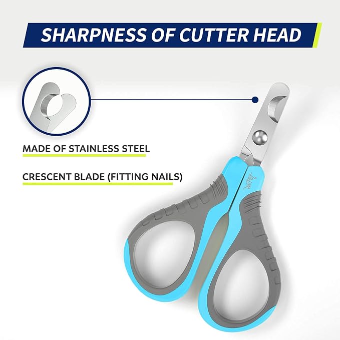 WePet Pet Nail Clippers U07.1, Grey/Maya Blue