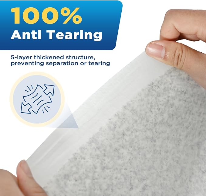 ABCPET Puppy Pads Puppy Pee Pads 50 Count Dog Pads with 5-Layer Leak-Proof Design, Small Disposable Dog Training Pad 22"x22" with Super Absorbent & Cat Litter for Dogs, Cats