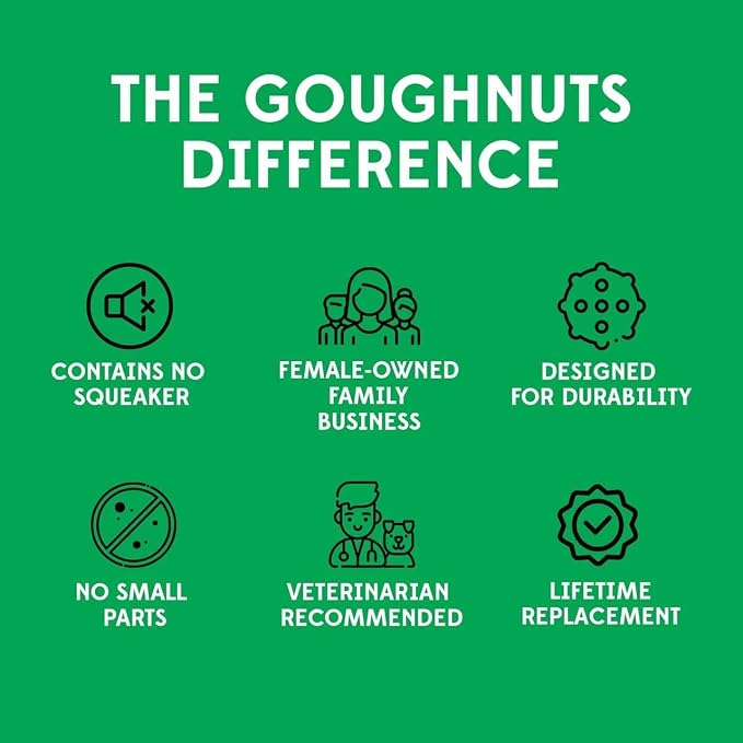 Goughnuts — Dog Toys for Aggressive Chewers | Virtually Indestructible Pull Toy for Breeds Such as Pit Bulls and German Shepherds | Heavy Duty Tug Dog Toy | Medium | Pink