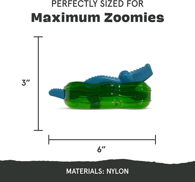 BarkBox Crocness Monster Dog Toy - for Medium Dogs | Beef-Scented, Perfect for Tough Chewers to Grab, Grip, and Chew for Endless Fun