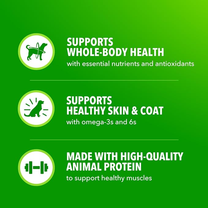 IAMS Proactive Health Adult Wet Dog Food, Beef, Peas and Carrots Recipe, 3.5 oz. Pouch (16 Count, Pack of 1)