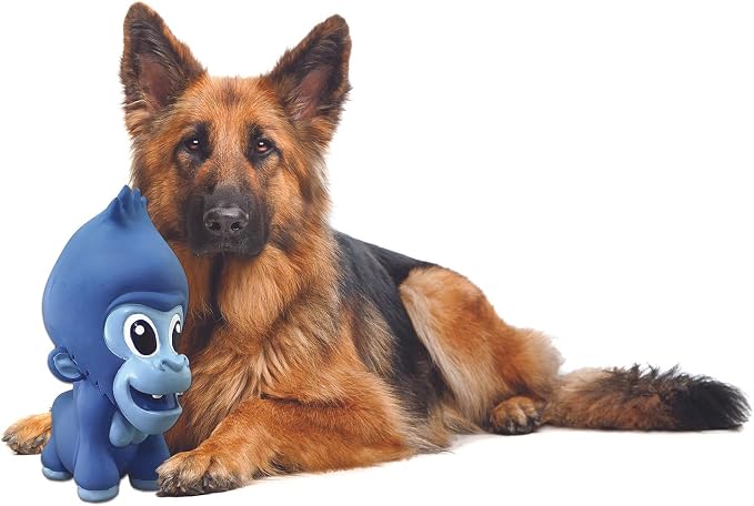 PetSport Naturflex Jumbo Gorilla Toy - Durable & Long-Lasting, Non-Toxic Material, Internal Squeaker, Rubber Toy for Dogs, Ideal for Interactive Play and Engagement