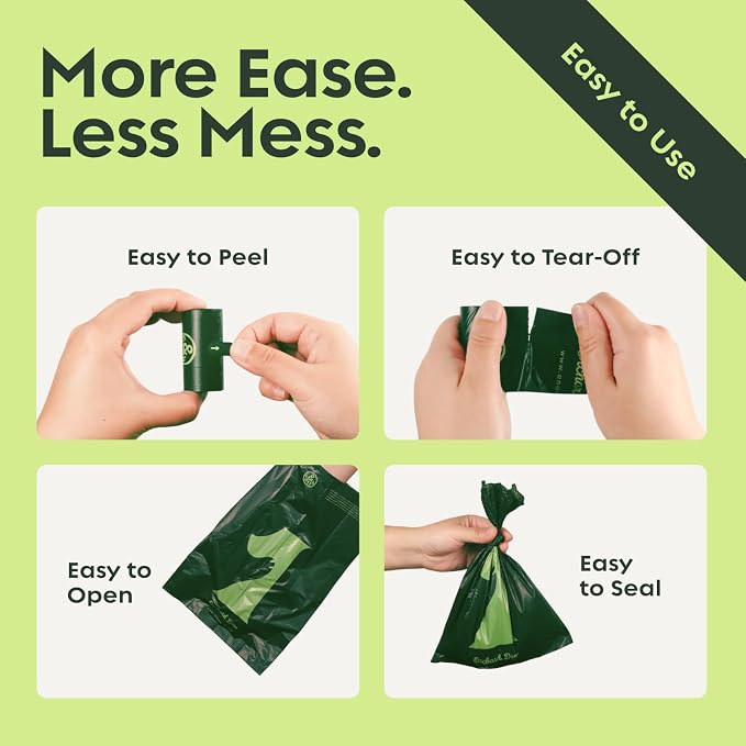 &earth Poop Bags for Dogs, Leak-Proof, Extra Thick, Fig-Scented, Waste Bag Refill Rolls, 9x13 Inch, 270 Count