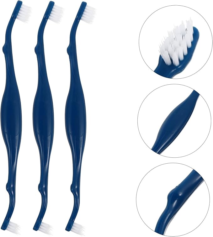 DECHOUS Pet Care Kit 3 Pack Dog Toothbrush Set Soft Bristles for Dogs Cats Pet Mouth