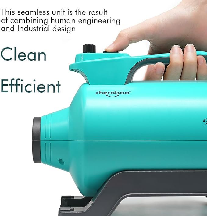 Dog Dryer High Velocity Pet Dog Grooming Force Hair Dryer/Blower 5.0HP | Super cyclone 5.0HP high velocity blower dryer for professional dog pet grooming, Green SHD-2600P